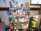 Lot Of Oils & Paints, Paint Guns, Shelf