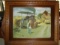 Case Threshing Scene Vaccum Formed Plastic Sign In Wood Frame