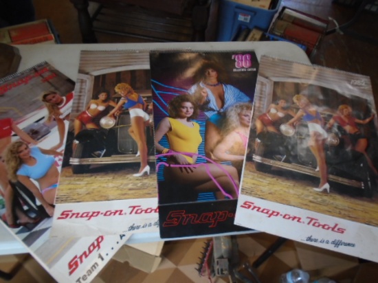 (4) Snap On 84,85,86 Calendars