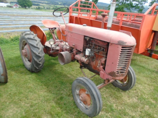 Case VA Antique Tractor, Belt Pulley, Fenders, Lights, This Was Sitting In