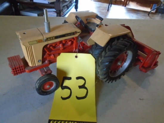 Case 1030 1/16 w/ Duals, Customized w/ 3pt Rototiller & Front Weights, Till