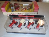 International #1 66 Series 4 Pc Ser & Case IH Farm Set That Is Dusty But A