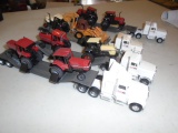 (4) Case IH Semis w/ Tractors & Backhoe