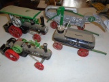 (2) Case Steam Engines, Water Wagon, Thresher