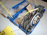 Large Lot Of Hesston Keychains & Case Belt Buckles