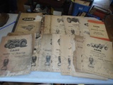 Large Lot Of Older Case Parts Catalogs