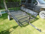 5x8 Mesh Single Axle Trailer w/ Ramp Gate & Taper Sides, As New, We Have A