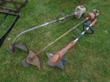 (3) Weed Wackers, Black & Decker Electric, Stihl FS51AVE, Ryobi