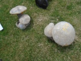 Pair Of Mushroom Yard Decorations