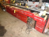 Contents Of All Red Drawers Under Bench, Lots Of Tools & Hardware
