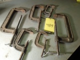 Lot Of C Clamps, Small To Large