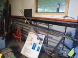 Large Lot Of Metal Along Wall & Metal Rack, Excellent Selection w/ Some New