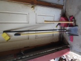 Broom, Shovel, Sledge Hammer, Small Gas Can