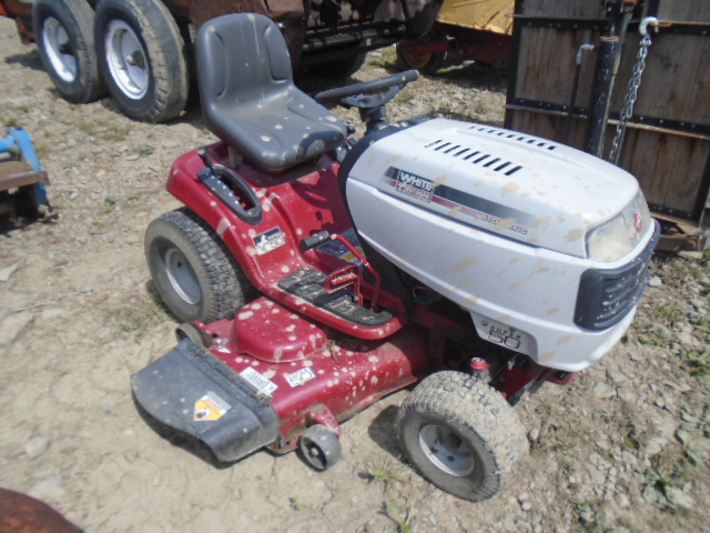 White super 50 riding mower new arrivals