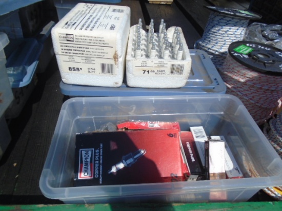 (4) Boxes of Spark Plugs, Bosch 7807, Champion D21, D16, AC12YC