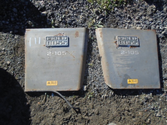 Pair Of White 2-105 Side Covers