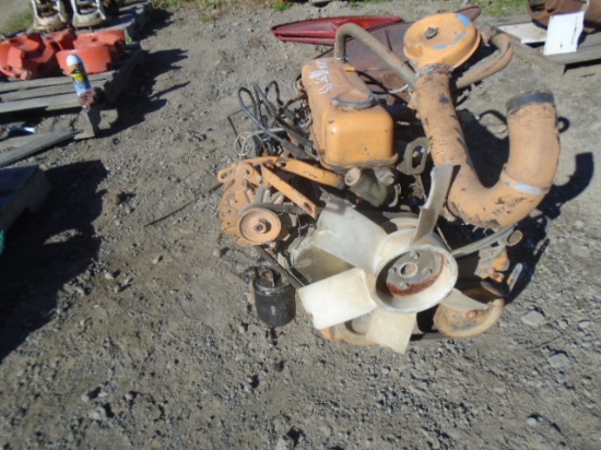 Nissan 4 Cylinder Gas Engine Out Of A Case 1835 Skid Steer