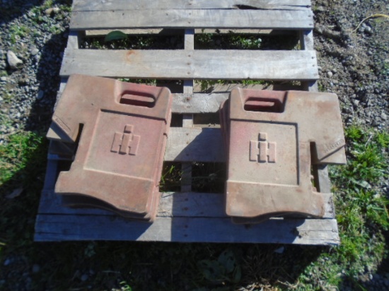International 100 LB Stamped Suitcase Weights, By The Piece x6
