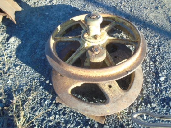 John Deere Antique Steel Wheels Off Plow