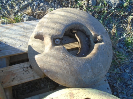 Pair Of Front Wheel Weights Off Of A John Deere H, By The Piece Times 2