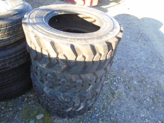 (4) New 10-16.5 Skid Steer Tires