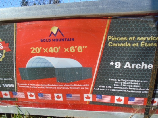 New Gold Mountain 20 x 40 x 6' Cover All To Go On Top Of Sea Containers