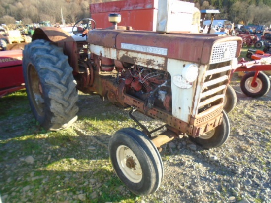 International 660 Diesel, Power Steering, 18.4-34 Tires, Dual Remotes, Runs
