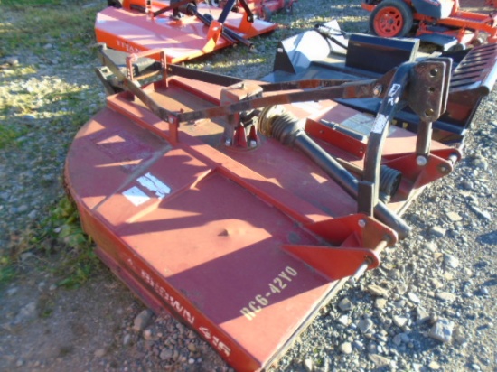 Brown 416 6' Rotary Mower, 3pt, Slip Clutch, Very Heavy Built