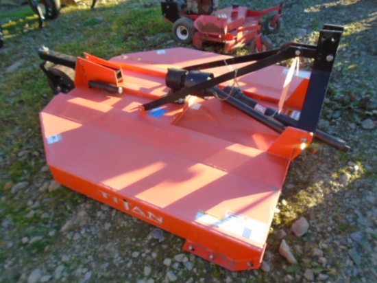 Unused Titan 1206 6' 3pt Rotary Mower, 5 Year Gearbox Warranty