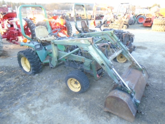 John Deere 855 4wd Compact Tractor w/ Loader, Hydro, Yanmar Diesel, 312 Hou