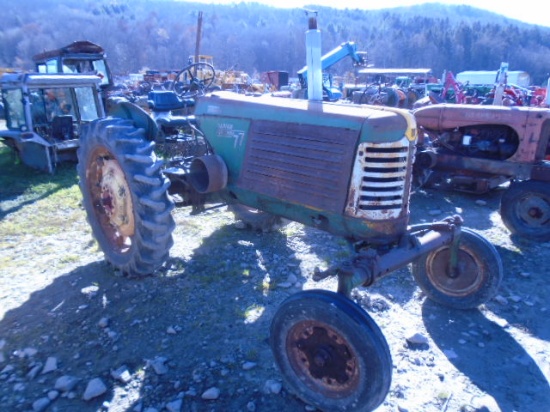 Oliver 77 Antique Tractor w/ Wide Front, Belt Pulley, Runs & Drives