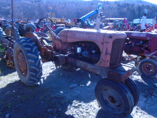 Allis Chalmers WD Antique Tractor, Gas, Pulley, 13.6-28 Tires, Have Not Tri