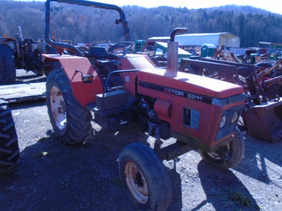 Zetor 5211 Tractor, 3pt, Pto, Remotes, 1550 Hours Showing, Runs & Drives