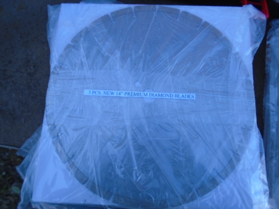 3 Pack Of New 14" Premium Diamond Blades