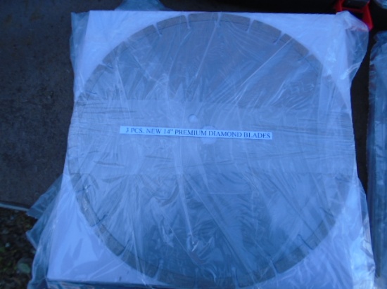 3 Pack Of New 14" Premium Diamond Blades