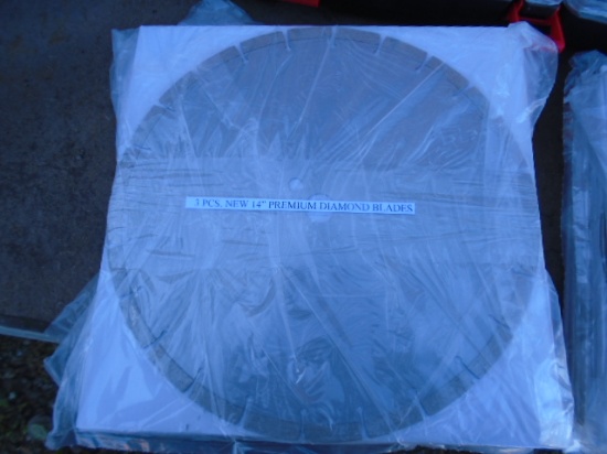 3 Pack Of New 14" Premium Diamond Blades