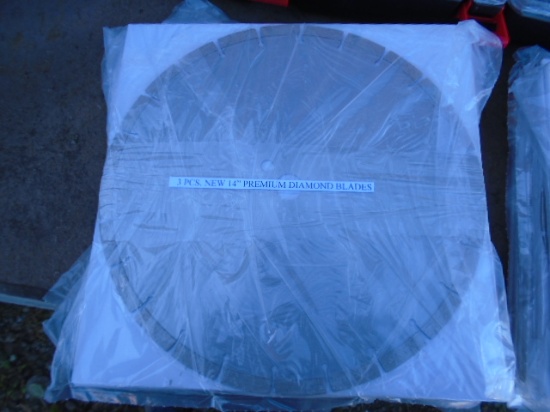 3 Pack Of New 14" Premium Diamond Blades