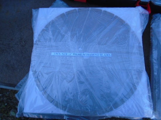 3 Pack Of New 14" Premium Diamond Blades