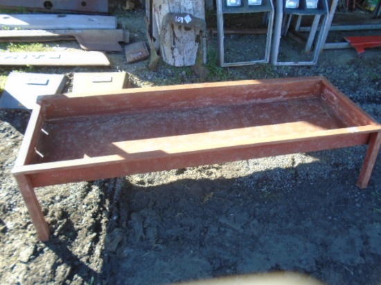 90" Metal Feed Trough