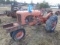 Allis Chalmers WD Tractor w/ Narrow Front, Wheel Weights, Complete & Was Ru