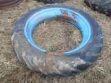 12.4-38 Tire On Drop Center Rim