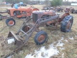 Allis Chalmers WD45 w/ Loader, Wide Front, Wheel Weights