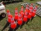 (10) Traffic Cones w/ Reflective Tape