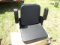 New Black Equipment Seat w/ Arm Rests, CS140-1B