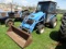 New Holland TC45 4wd Tractor w/ 16LA Loader, Curtis Cab, Gear Drive, Rear R