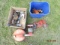 Clamps, Chain Sharpener, Gas Can