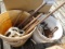 2 Buckets Of Misc, Small Animal Traps, Block & Tackle, Etc