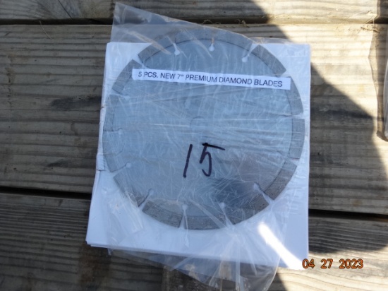 5 Pack Of 7" Premium Diamond Blades