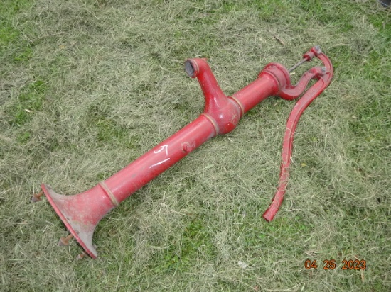 Red Hand Pump