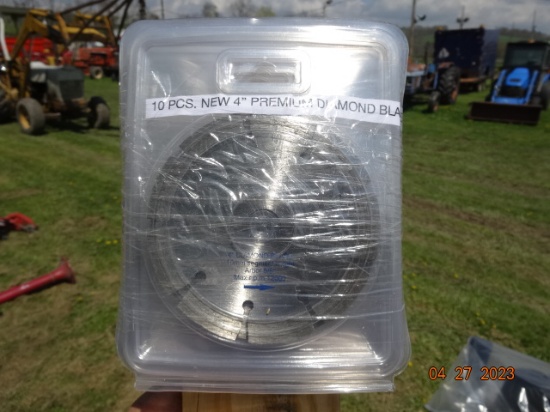 10 Pack Of 4" Diamond Blades